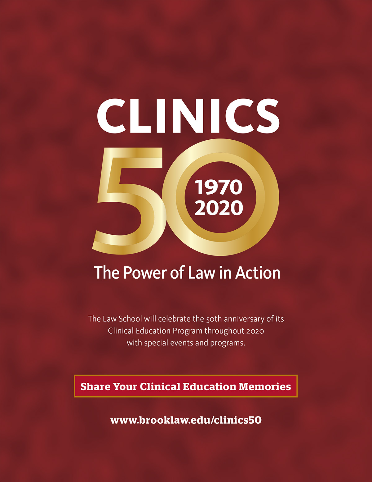 Brooklyn Law Ad: Clinics 50 Years