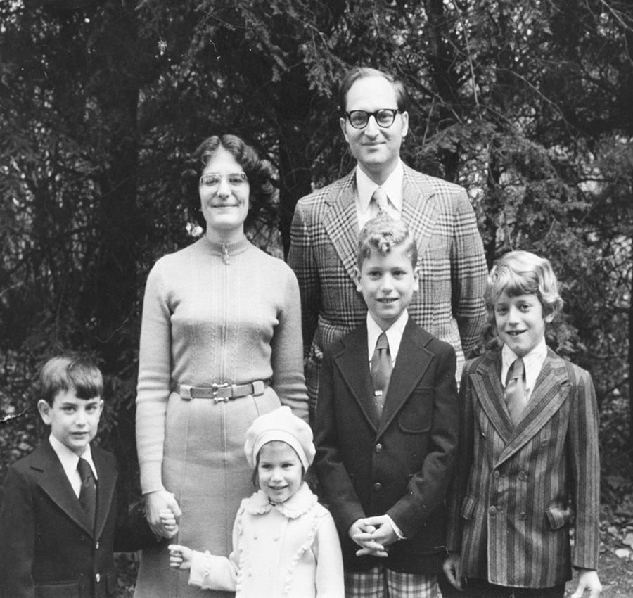 Karmel and her young family in 1977