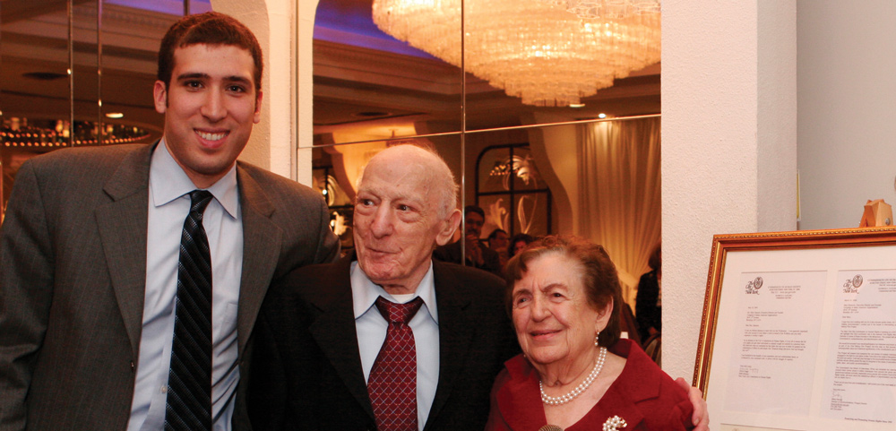 Zach Sansone with his grandparents